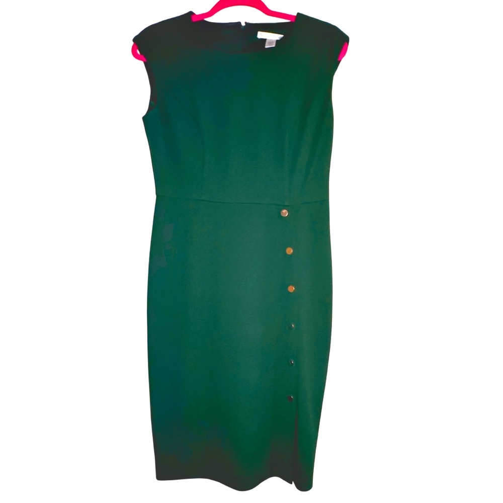 London Times | Emerald Green Sheath Dress | Size 4